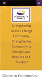 Mobile Screenshot of community-works.org