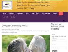 Tablet Screenshot of community-works.org